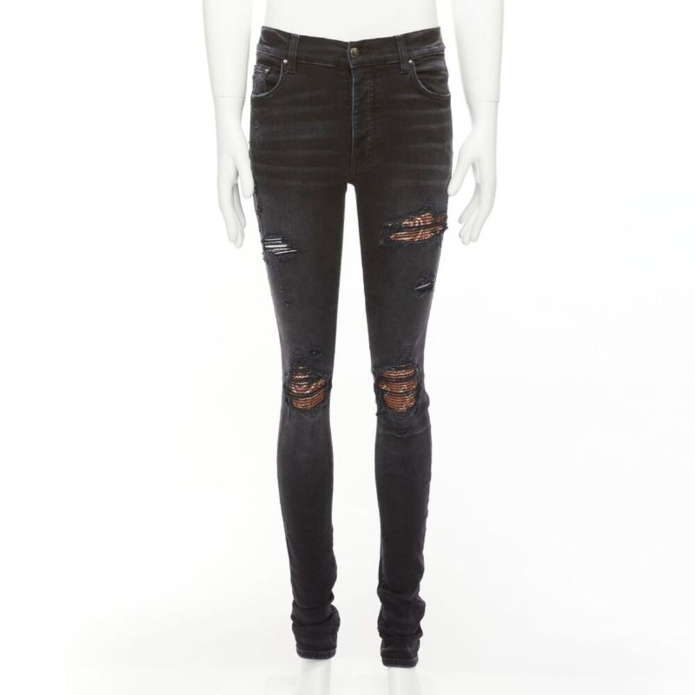 Amiri Distressed Skinny Jeans
